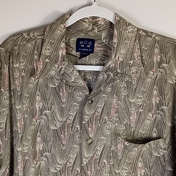 BCS Casual Button Up Shirt Men's Size Medium - Picture 3 of 15